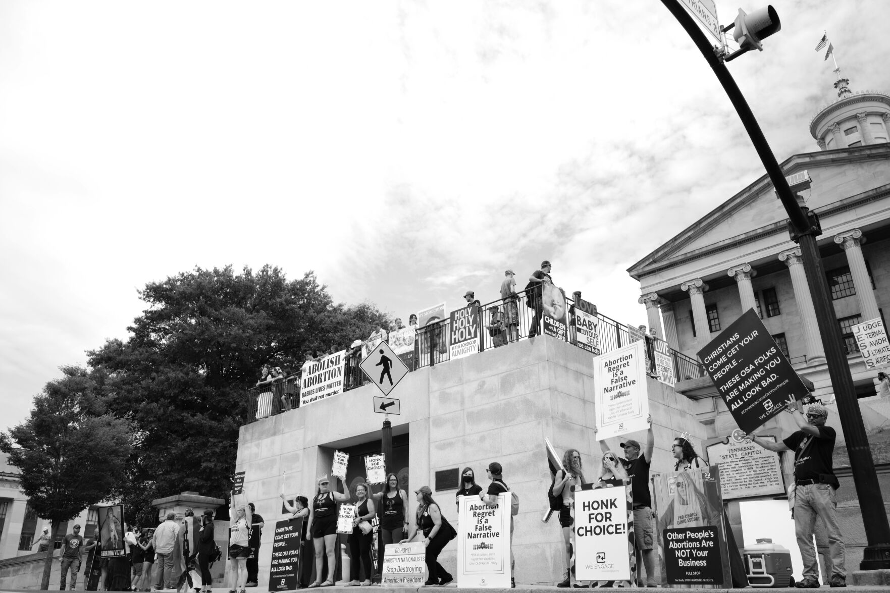 Fundamentalist group Operation Save America's rally at the state Capitol, July 30, 2022